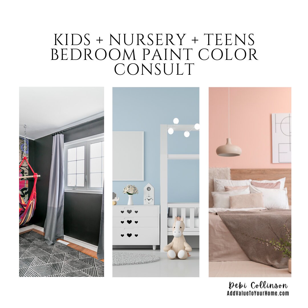 Kids, Nursery, Tween Bedroom Paint Color CUSTOM Consult, One Paint Color Bedroom CUSTOM Consult ...