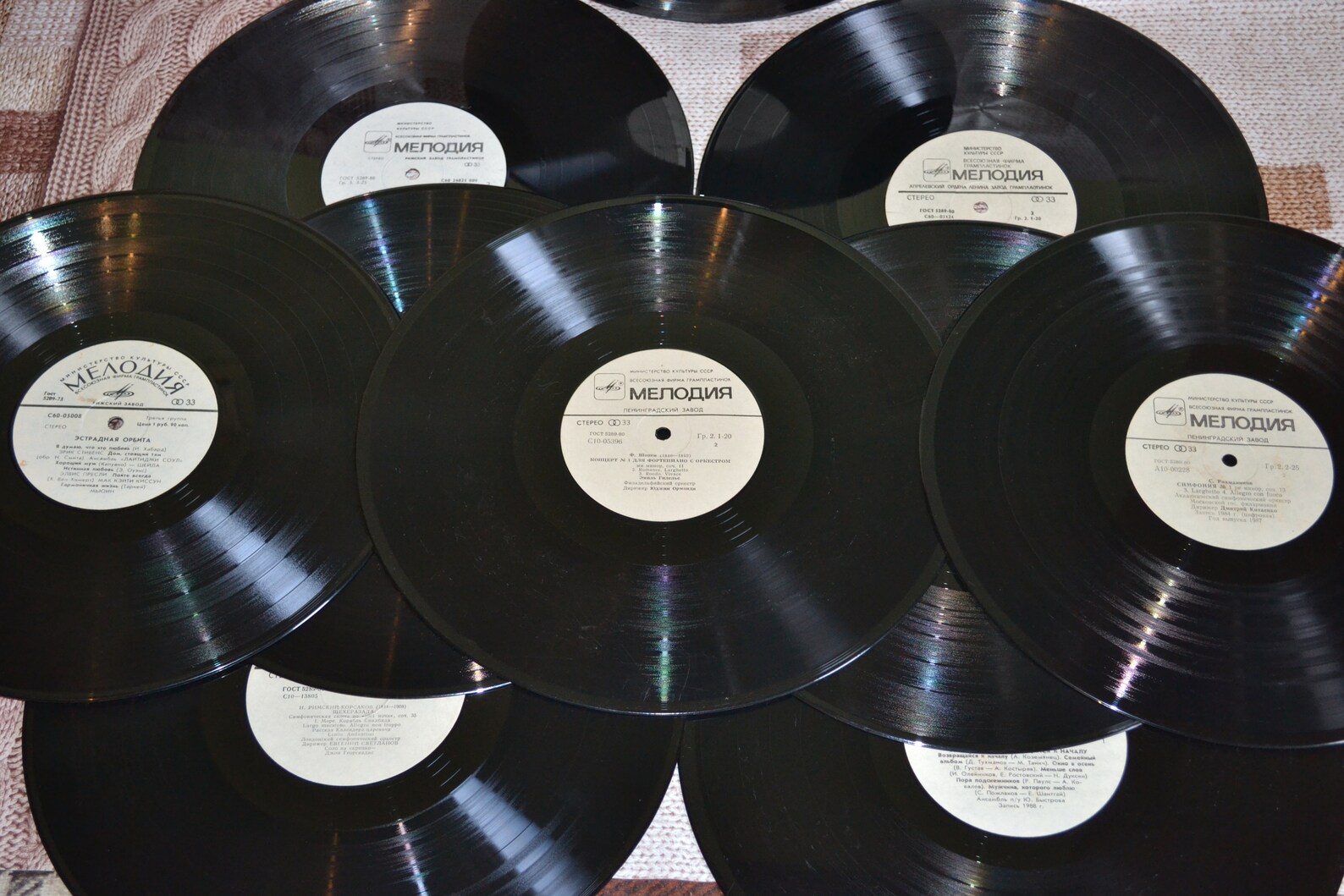 Vintage records Melody 12 inches. Set for Etsy