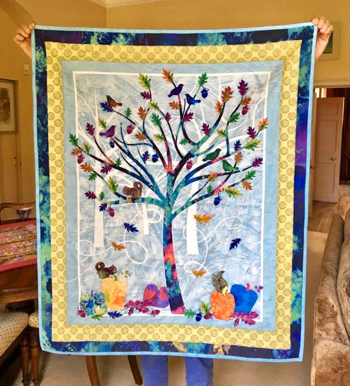 Stunning Tree of Life handmade quilt in fabulous quality Etsy