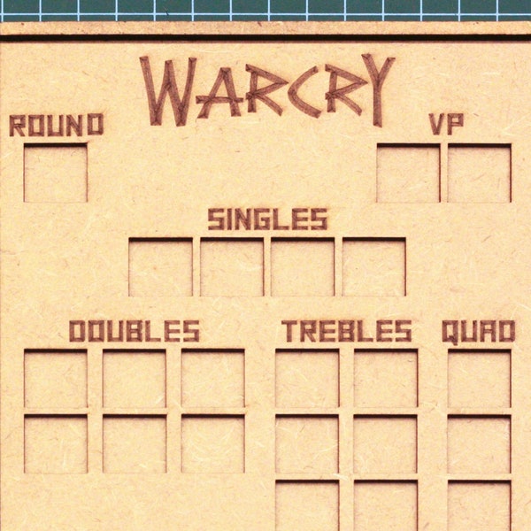 Warhammer - Plateau de capacité Warcry pour dés 16mm - Découpe Laser