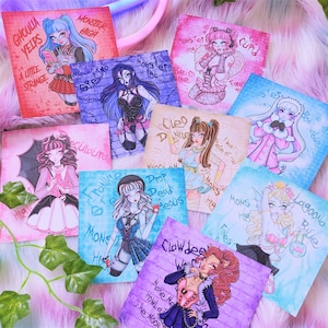 BUNDLE: Monster fanart signed prints by Luzia
