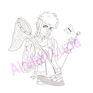 Flick ACNH &lt;3 - Digital Colouring Pages (png)