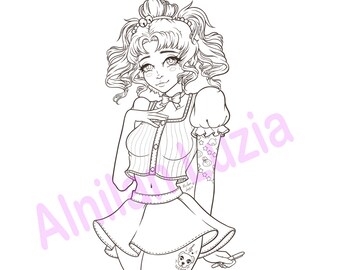 Isabelle ACNH &lt;3 - Digital Colouring Page (png)