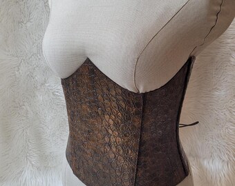 Custom Leather Dragon Scale Corset Belt: Viking Medieval LARP Costume  Warrior underbust Armor Cosplay