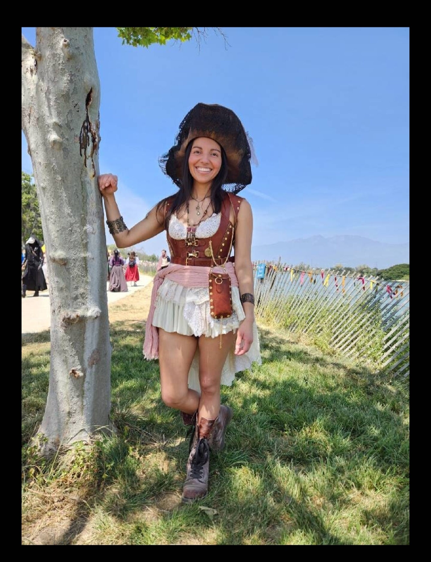 Reddish Brown Leather Utility Corset Belt: Steampunk Renaissance ...