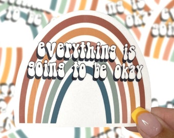 Mental Health Awareness Sticker, Waterproof Sticker, Affirmation Sticker, Positive Sticker, Motivational, Water Bottle Sticker, Therapy