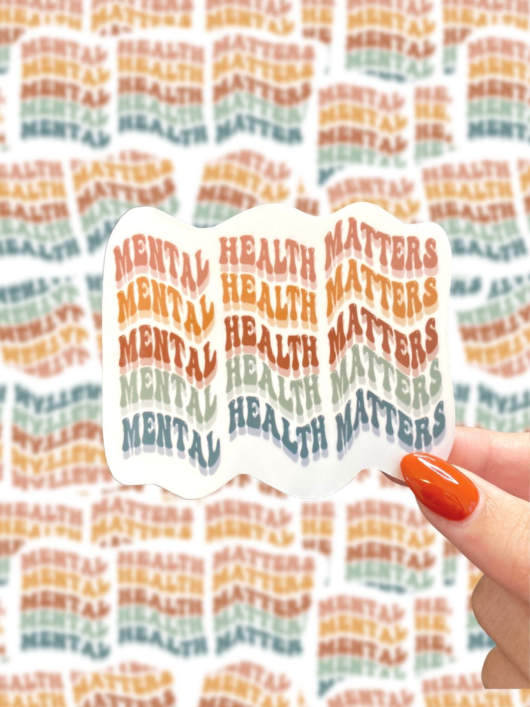 Mental Health Matters Sticker, Waterproof Sticker, Laptop Sticker ...
