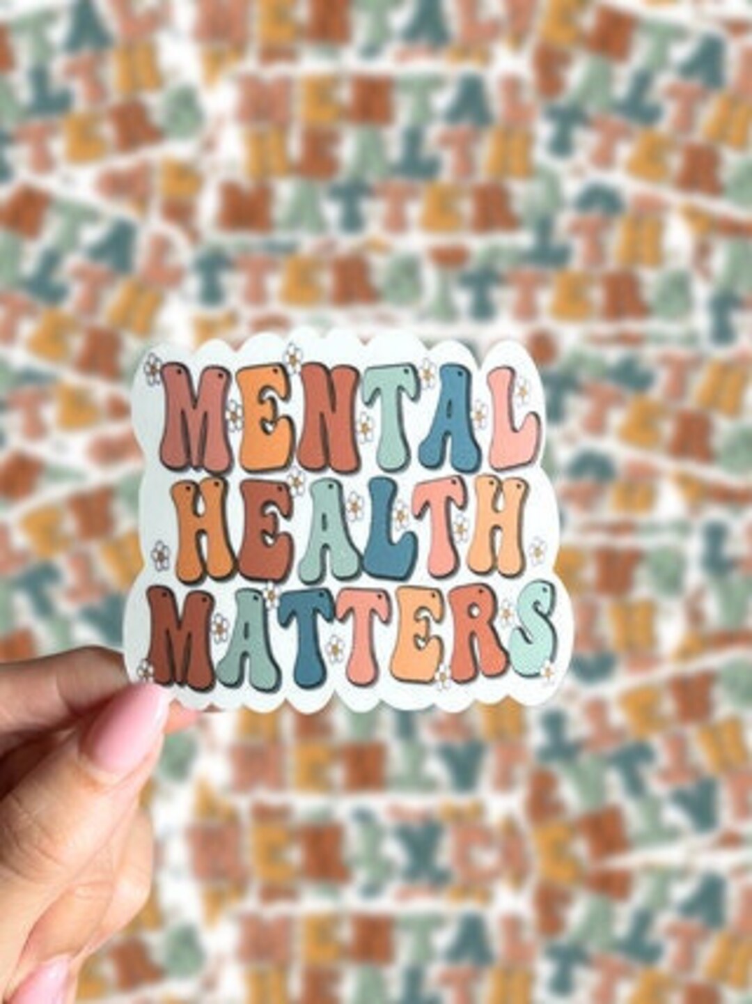 Mental Health Matters Sticker, Waterproof Sticker, Laptop Sticker ...