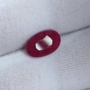 NEW YEAR SALE Red Ruby Corundum Gemstone, Natural Ruby Oval Shape,2.95 Ct Ruby Loose Stone, Heart Chakra, July Birthstone For Making Jewelry