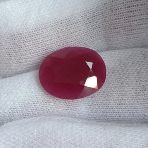 Certified Natural Red Ruby Oval Cut 6.35 Cts, African Ruby Untreated Unheated Loose Gemstone, Earth Mine Ruby For Jewellery Making Stone
