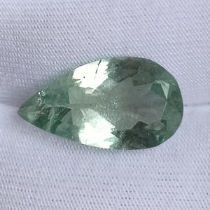 Mint Green Tourmaline Pear Cut 2.85 Cartas | Loose Gemstone | Emerald Cut Tourmaline | Natural Gemstone For Jewelry Making | AGR Certified