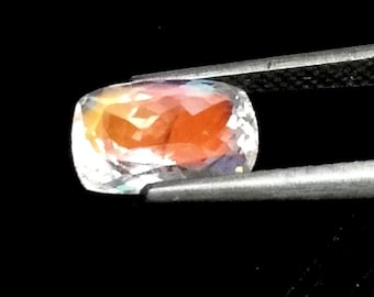 Cushion Cut Moonstone Gemstone: 1.90 CT Madagascar Rainbow