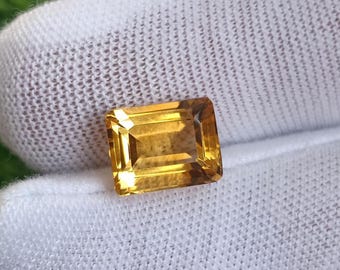 Brazil Natural citrine 3.60 carat octagon shape gemstone for jewellery