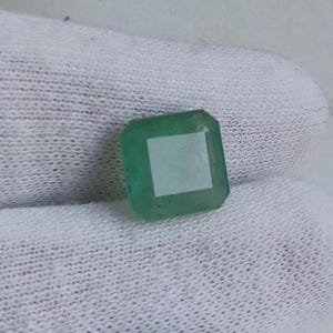 Old Mine Zambia Emerald Octagon 4.60Cts, Certified Earth Mine  Emerald Jewellery Emerald 10.60×10.20mm Emerald Ring size, Zambian Emerald