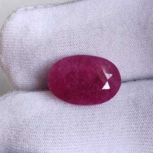 Red Ruby Corundum Gemstone, Natural Ruby Oval Shape, 4.50 Cts Ruby Loose Stone, Ruby July Birthstone For Making Jewelry, Ruby Ring Gifts