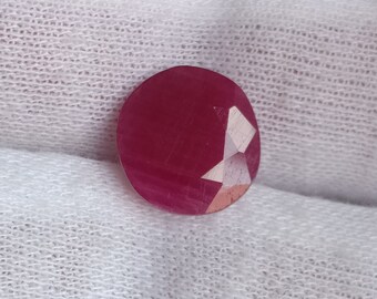 Pietra preziosa di rubino naturale a taglio ovale da 6,15 ct, pietra preziosa sciolta non trattata non riscaldata di rubino africano, rubino certificato da miniera terrestre per la creazione di gioielli