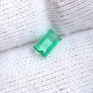 Natural Top Green Emerald Baguettes, Mind-blowing quality Emerald Gemstone 0.45 Ct unheated Untreated Emerald Loose, Emerald Baguettes green