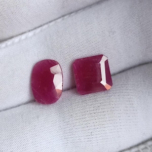 Christmas Sale!! Natural Red Ruby for Tennis bracelet 4.75 CT, Ruby Octagon & Oval For Yellow Gold Plated, July Birthstone Red Ruby for Her