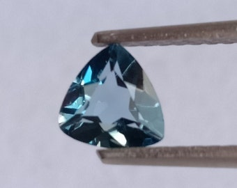 Blue Topaz Trillion Shape Loose Gemstone, London Blue Topaz Cut Stone, 0.50 cts Earth Mine Topaz Trillion Shape