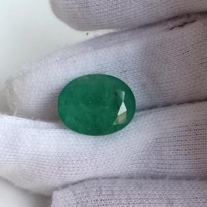 Old mine natural emerald Vivid Green Emerald vintage emerald oval shape emerald ring size emerald earth mine emerald 10 .ct big size emerald