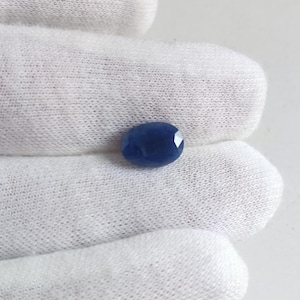 100% Natural Blue Sapphire Oval For jewelry, Unheated Untreated Blue Sapphire Loose Gemstones, 4 Cts Rare Blue Sapphire corandom.