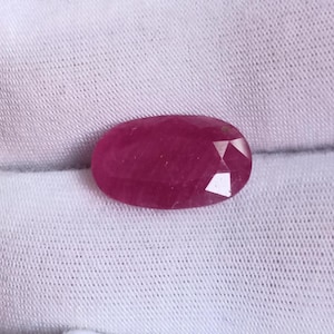 3.40 Carat | Natural Red Ruby African Unheated Untreated Earth Mined Certified Loose Faceted Gemstone | Precious Stone | Ruby Jewellery