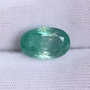 Natural Emerald Oval Top quality 2.80 Carat, Green Emerald Loose Stone, Emerald Minor Oil Zambian Emerald For Jewellery, Emerald 10.6x6.8 MM