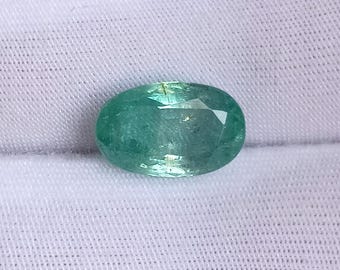 Oval Green Emerald Loose Stone: 2.80 Carat Zambian Gem