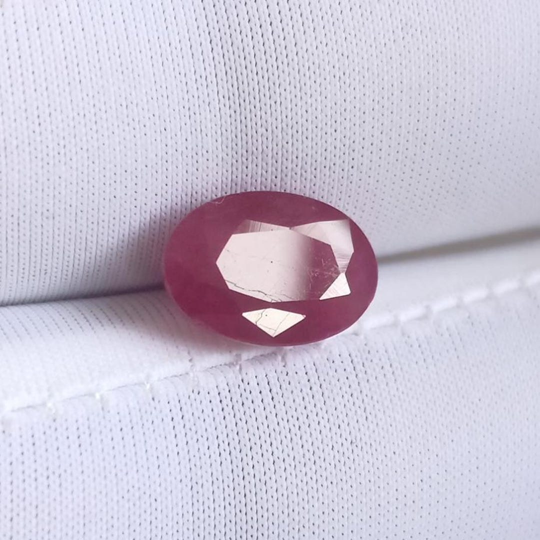 Reddish Color Ruby Red Color Natural Ruby Unheated Untreated 3 Carat Ruby Oval Shape - Etsy
