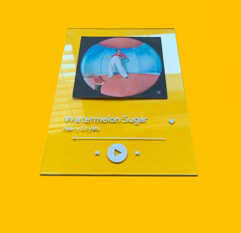 Custom Glass Spotify Song Album Cover Etsy