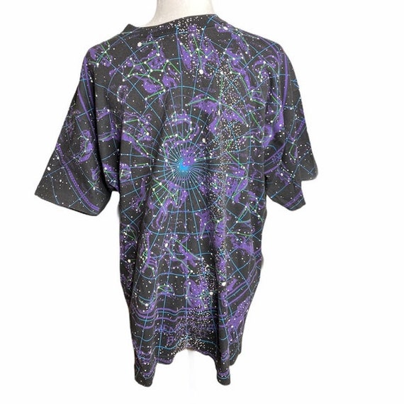 1993 VTG liquid blue hemisphere boreal zodiac tee