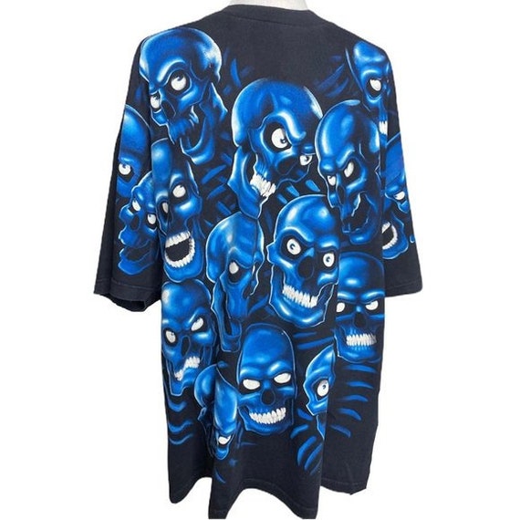 2001 Liquid Blue Blue Skull pile shirt 3X