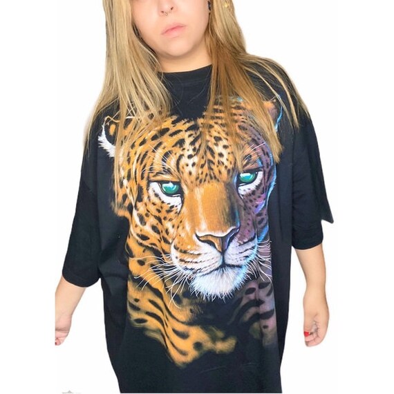 Deadstock 1998 Liquid Blue cheetah shirt
