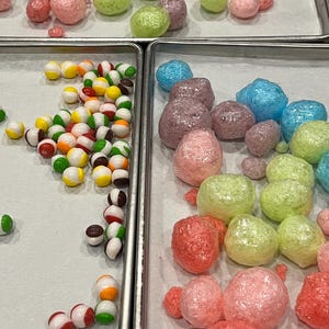 Freeze dried candy party favors