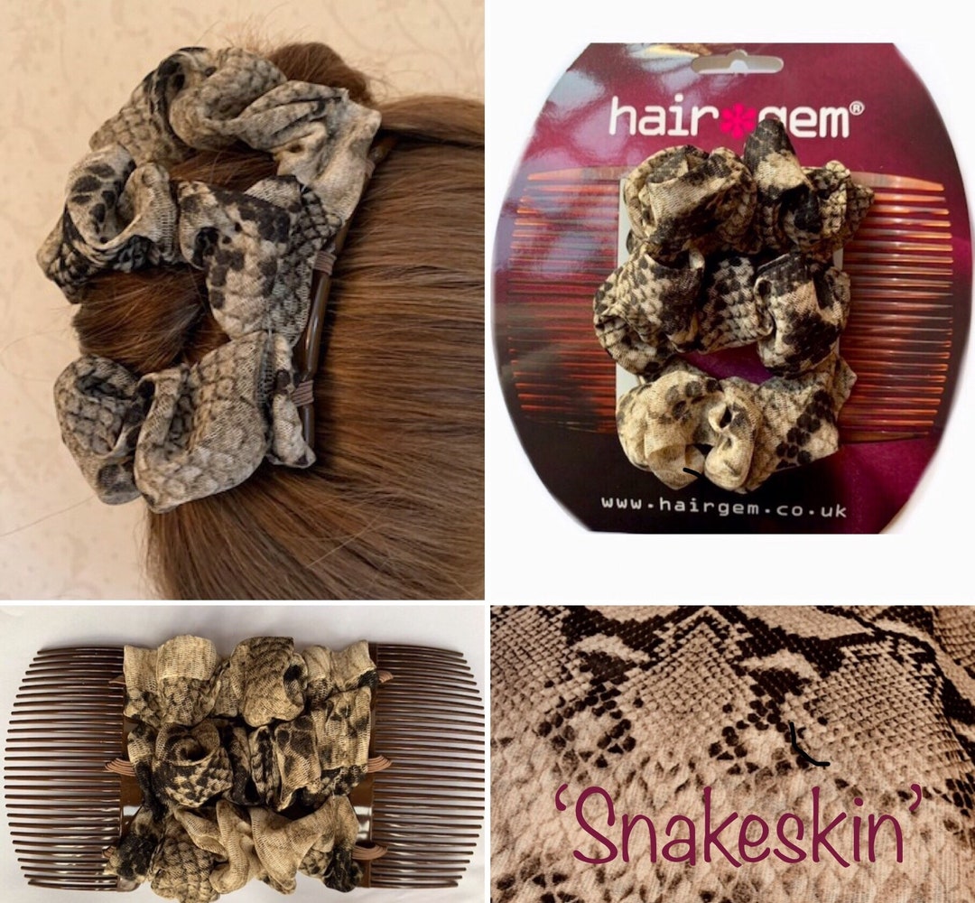 Hairgem Animal Print Range of Material Double Hair Combs Etsy UK