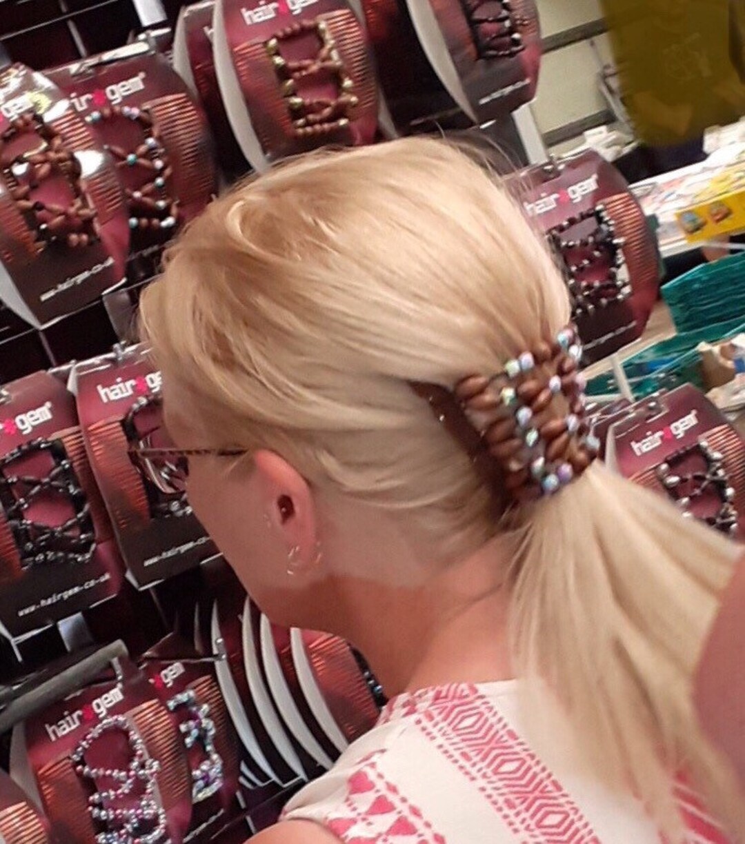 Hairgem Iridescent Chocolate Beaded Hair Accessory for Thin or Etsy