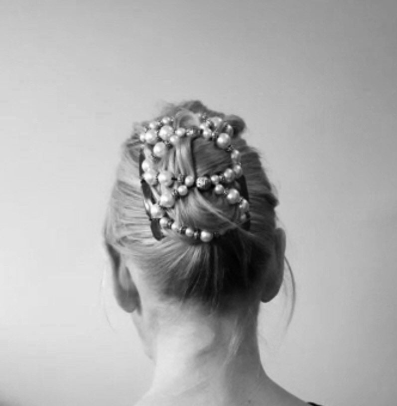 Hairgem Ornate Pearl Beaded Hair Accessory Double Hair Combs Etsy