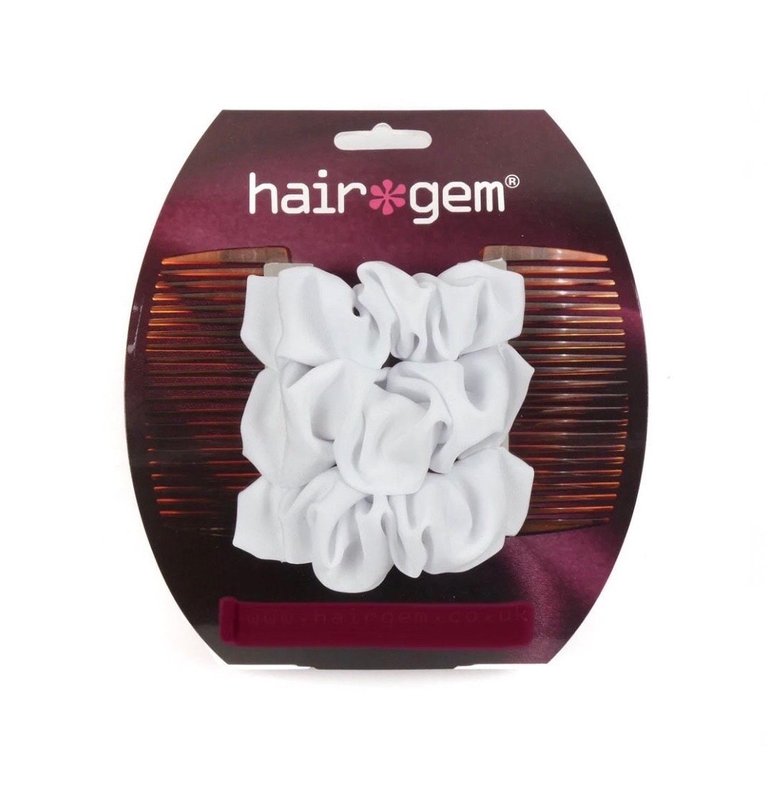 Hairgem white Material Double Hair Combs French Twist Etsy UK