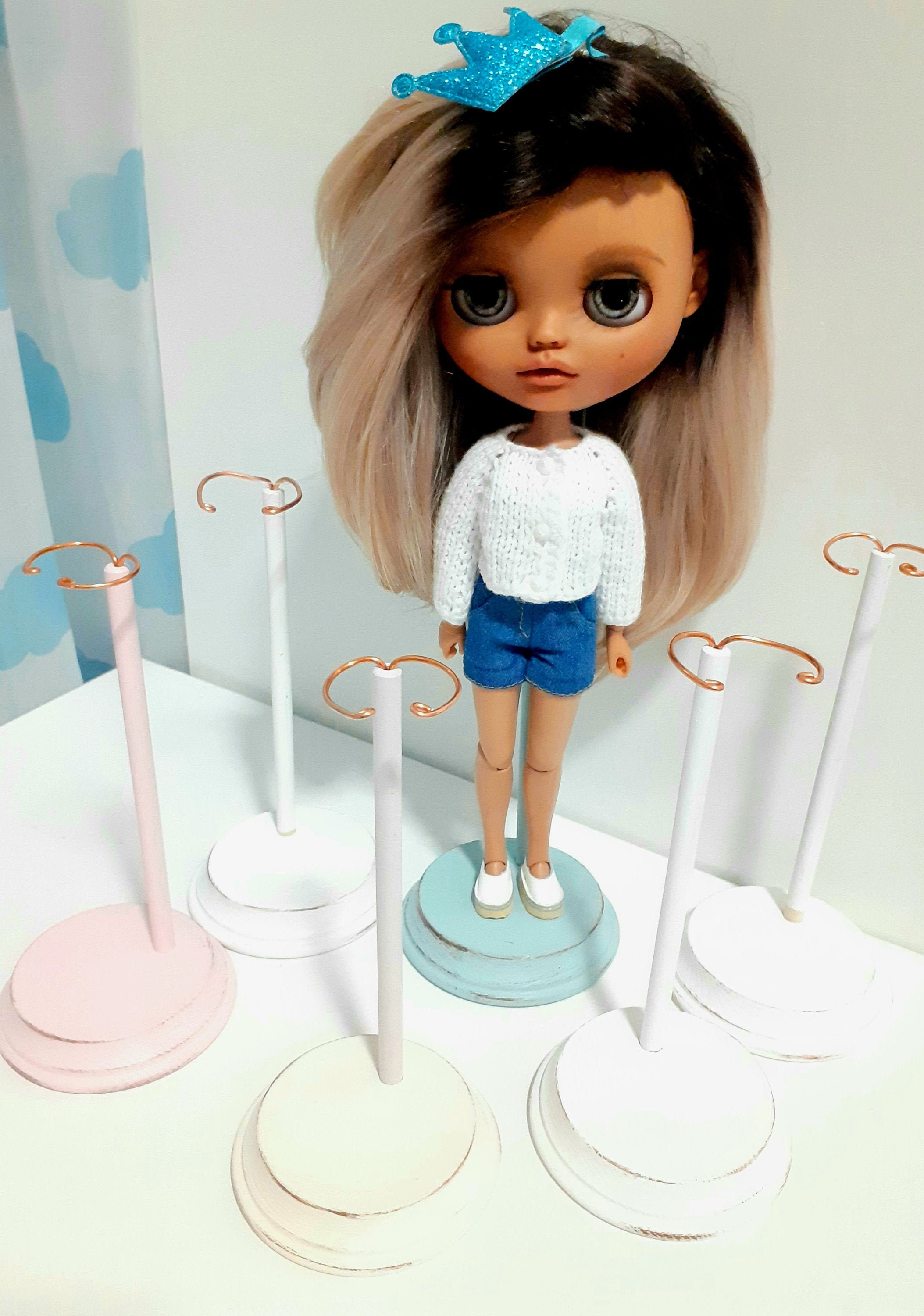 Doll Stand Wooden Stand for Blythe Doll Furniture for Bjd Etsy