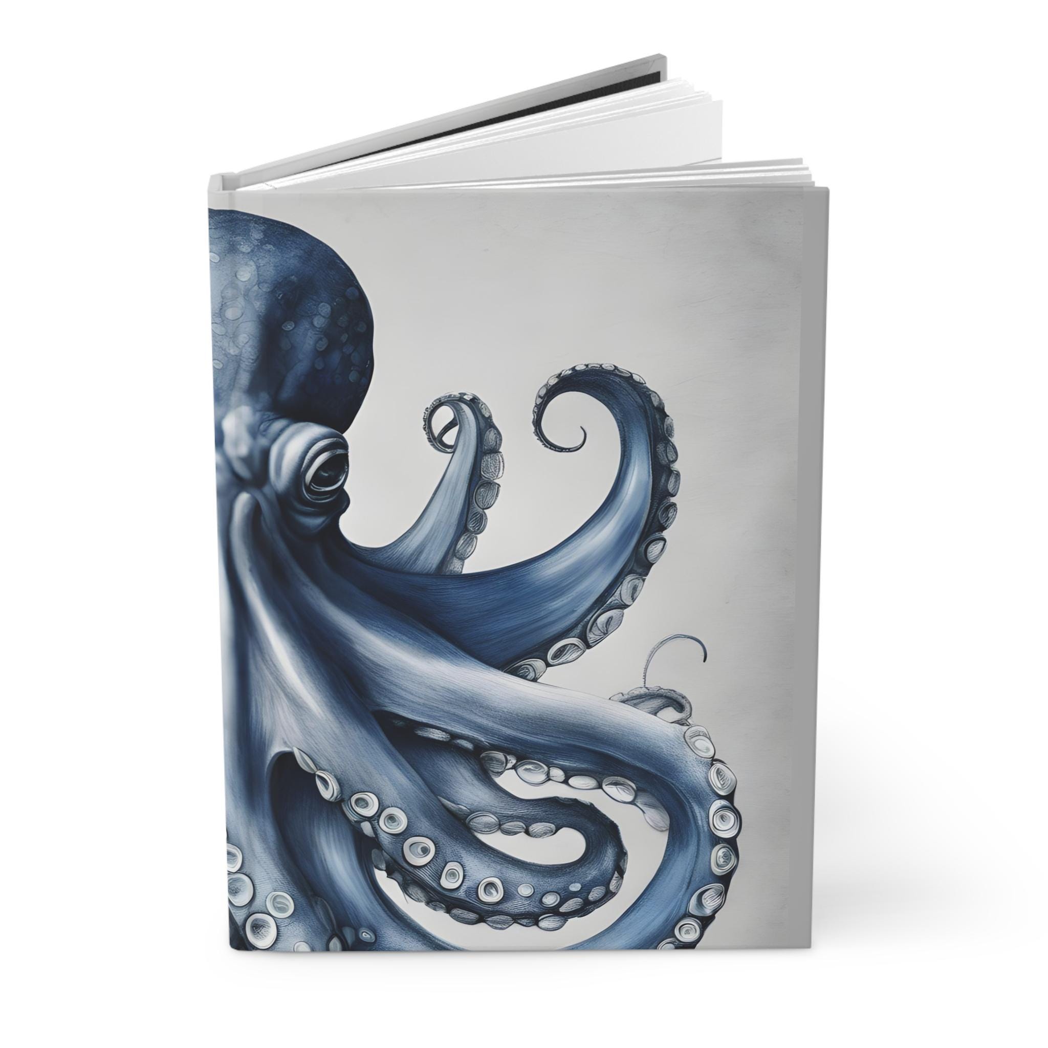 Blue Octopus Journal | Ocean-themed Notebook | Beach Chic Stationery by ...
