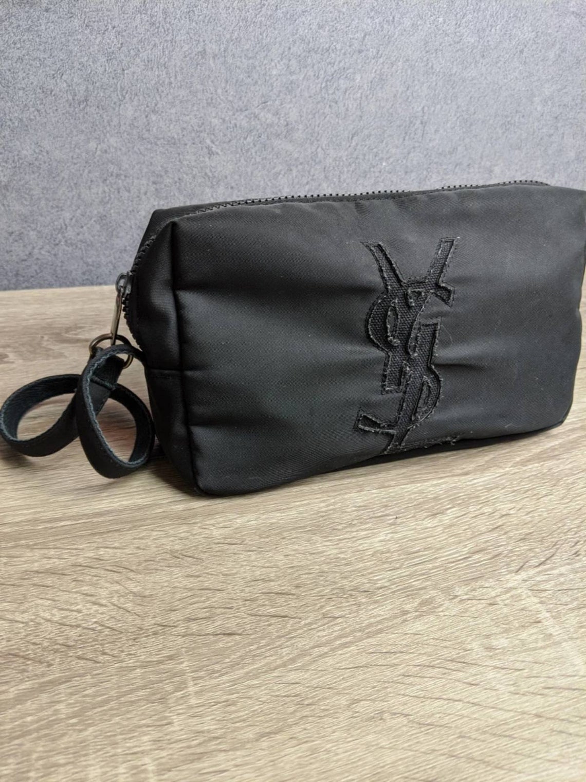 Vintage YSL Black Cosmetic Bag Etsy