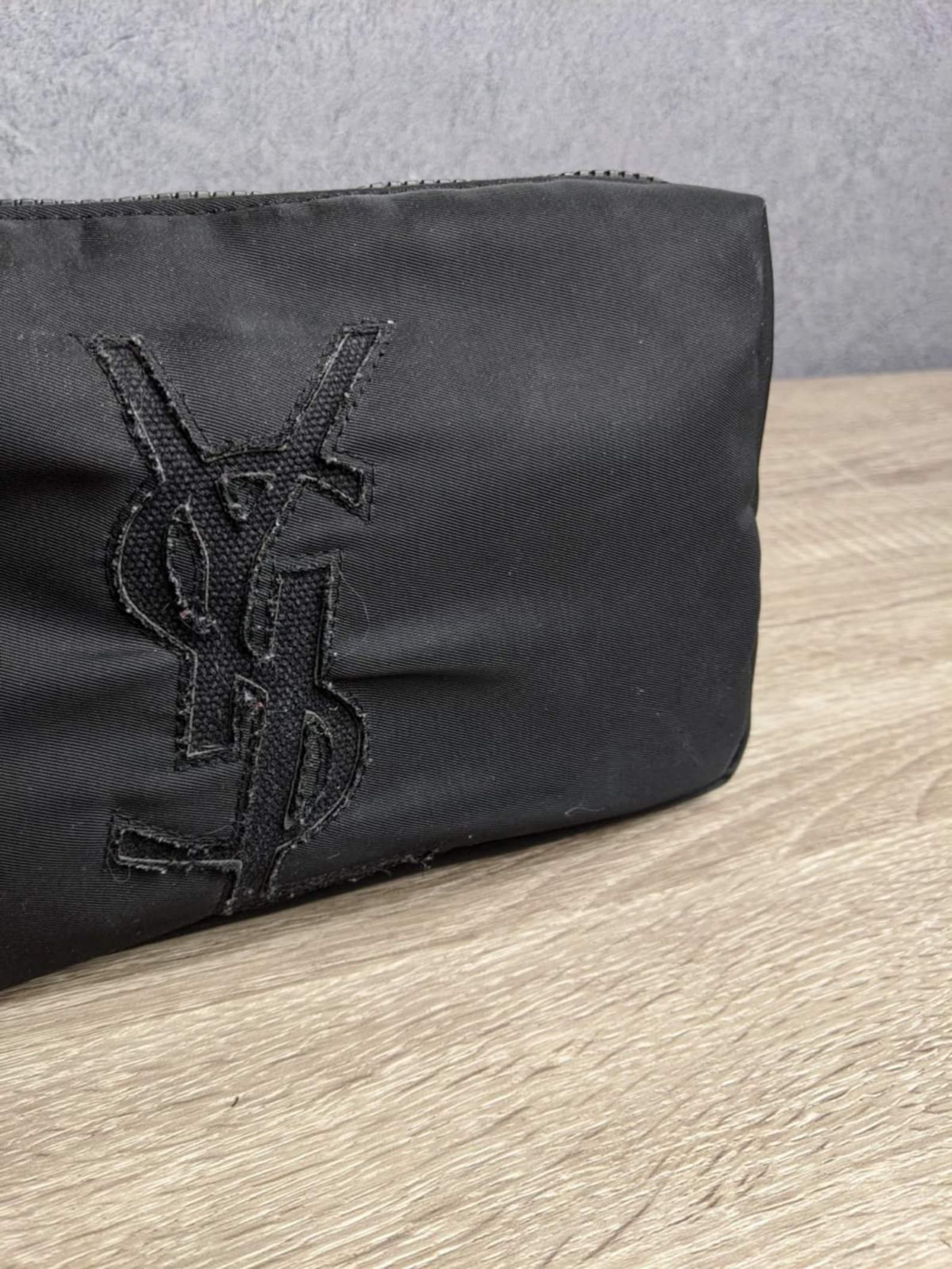 Vintage YSL Black Cosmetic Bag Etsy