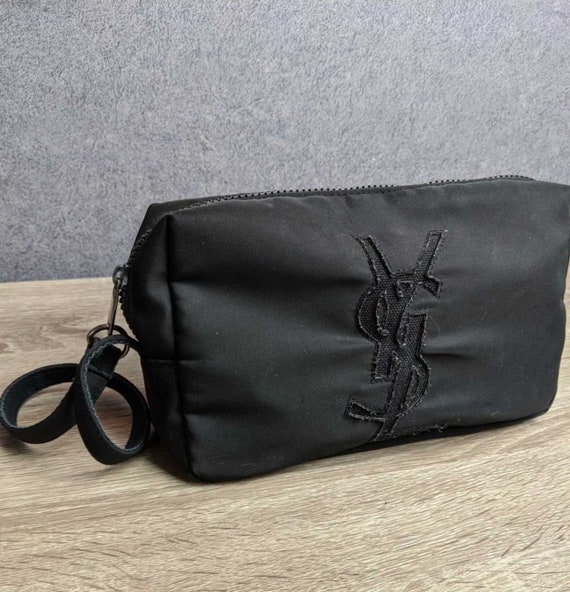 Vintage YSL Black Cosmetic Bag