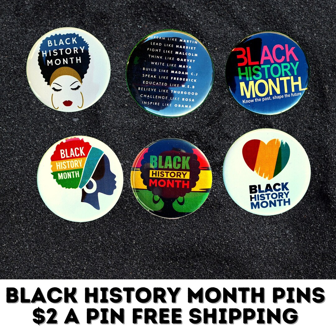 Black History Month Pins Etsy