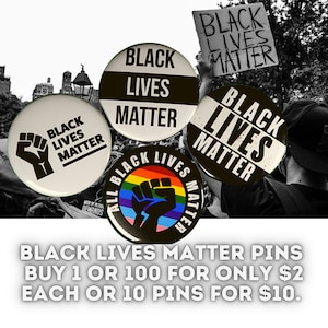 Black Lives Matter pins