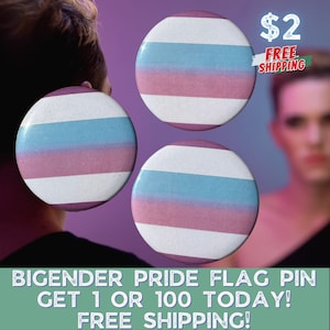 Bigender Pride Pin Button