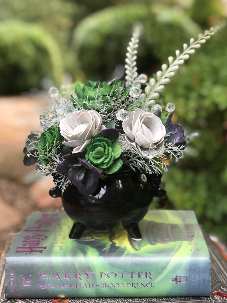 Harry Potter Floral Arrangement Hogwarts House Decor | Etsy