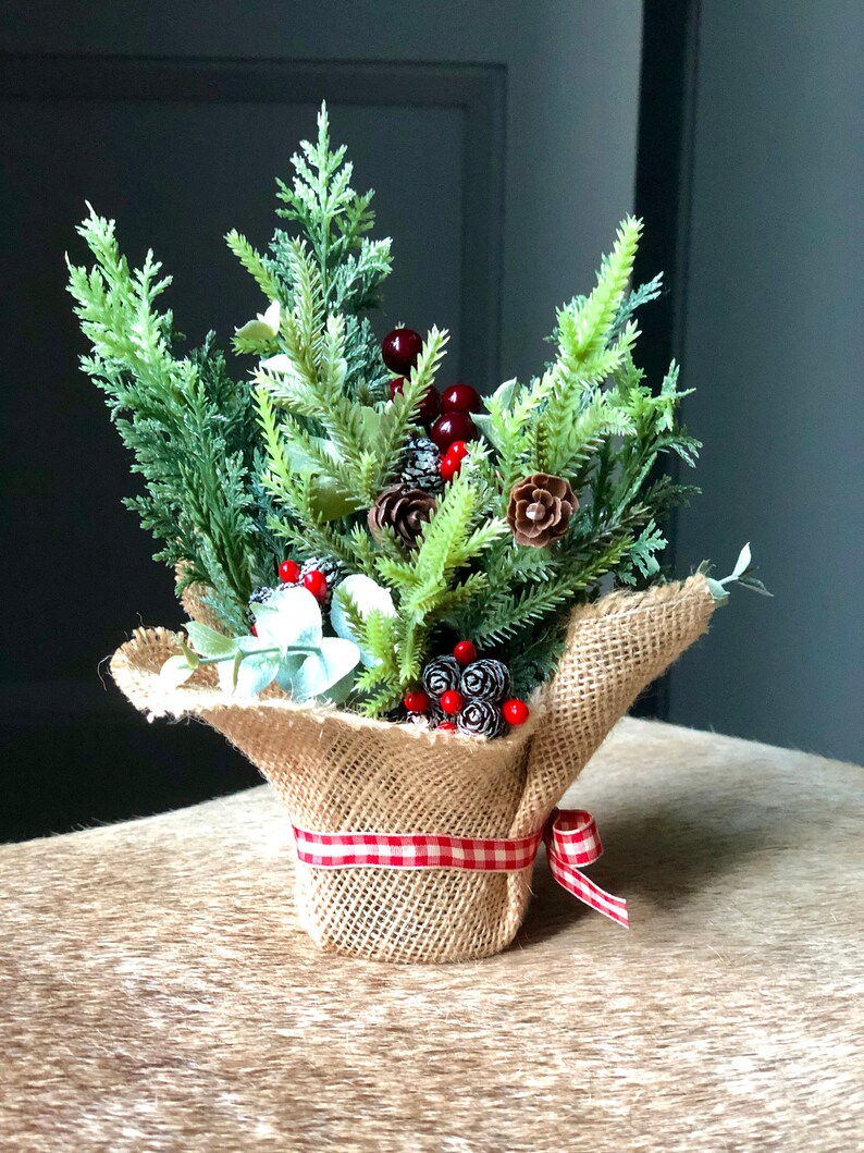 Place Setting Christmas Decor Holiday Table Greenery Set of  Etsy