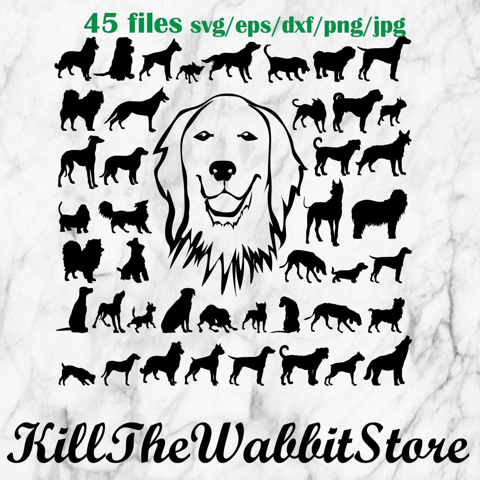 Download Hund Silhouette SVG Bundle Hund Silhouette Cricut Dateien | Etsy