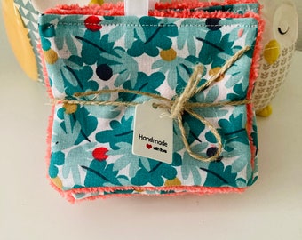 Set of 5 washable makeup remover wipes